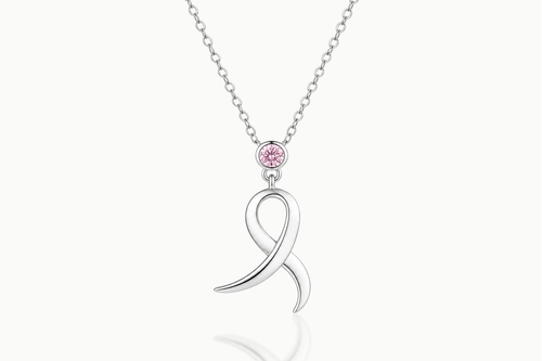 Front view of the Divine Curve 925 sterling silver curved bar necklace